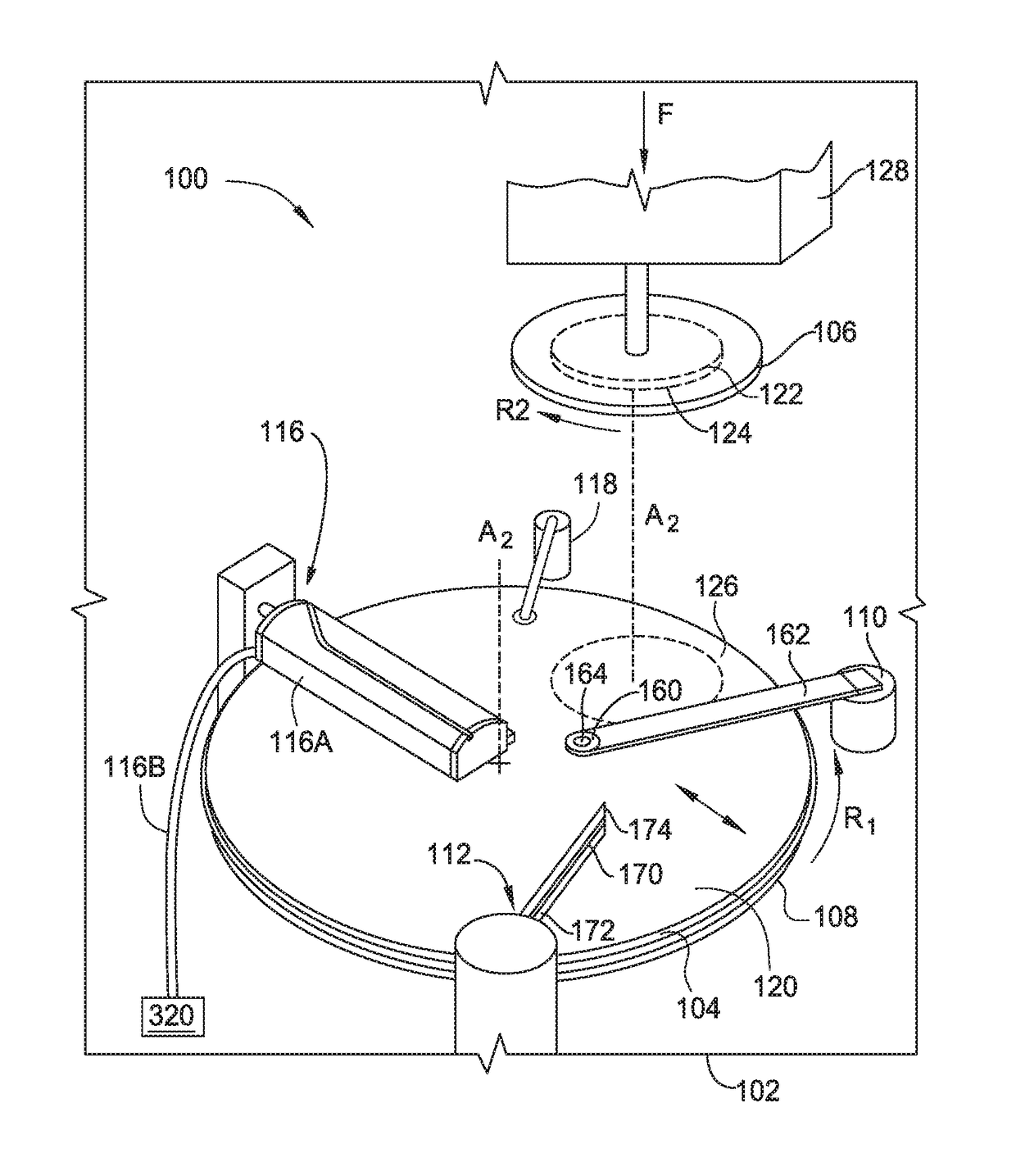 In-situ temperature control during chemical mechanical polishing with a condensed gas