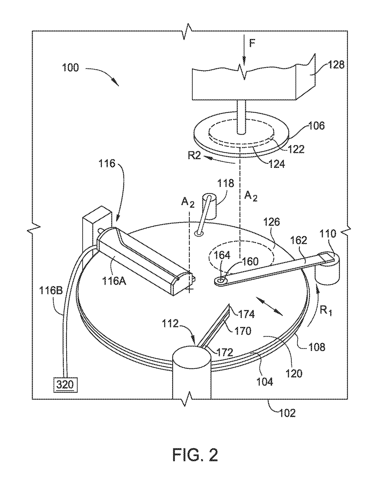 In-situ temperature control during chemical mechanical polishing with a condensed gas