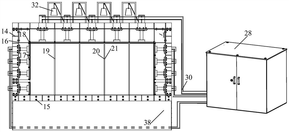 Multi-field coupled mine intelligent mining model test system