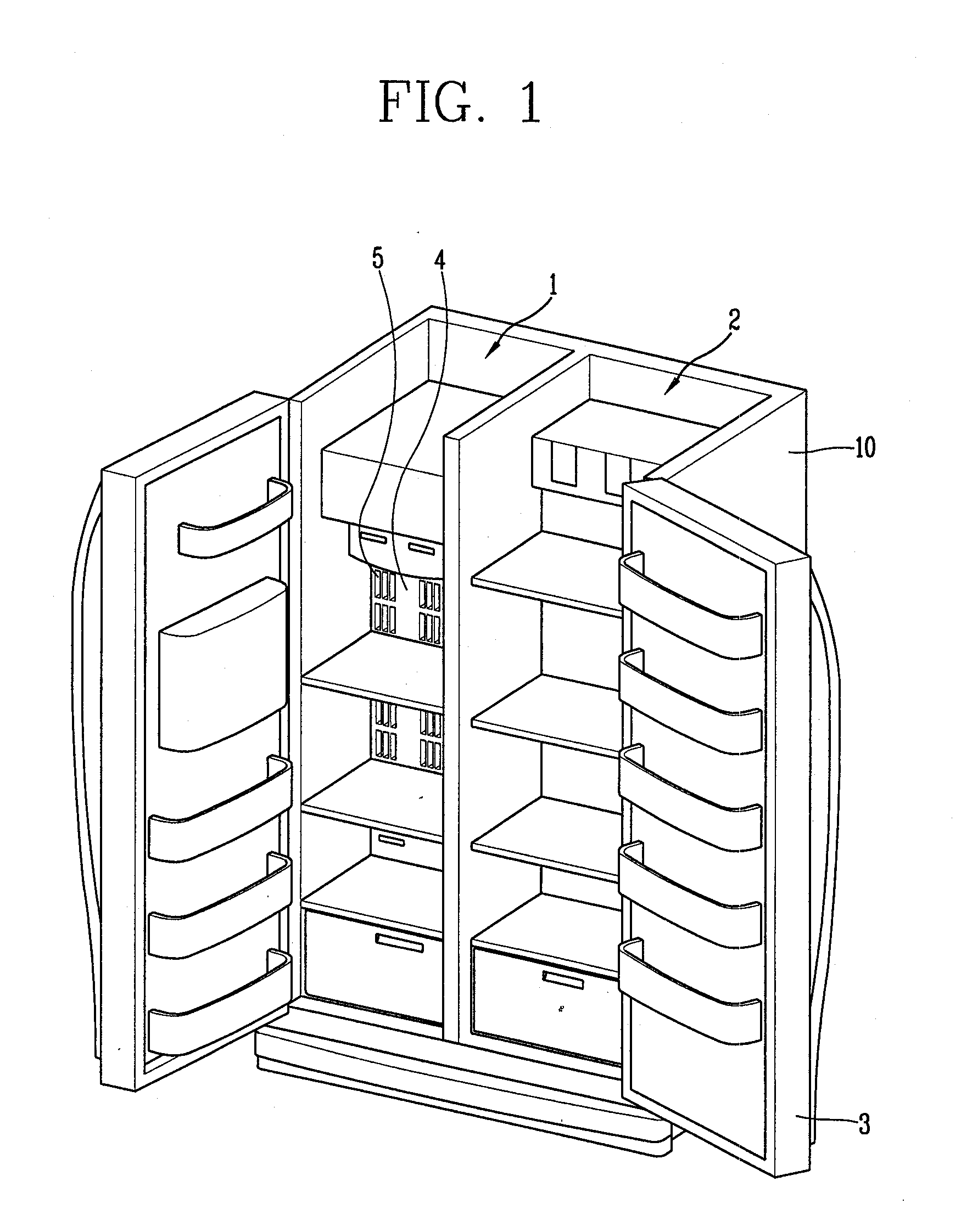 Turbo fan for blowing and refrigerator having the same