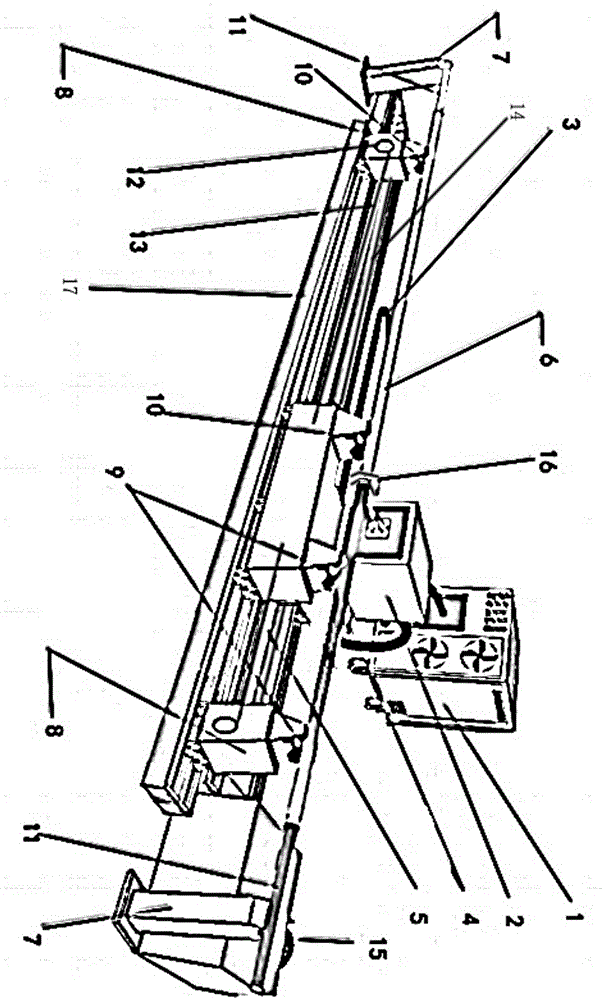 Equipment and technology for sintering enamel coating on surface of steel pipe