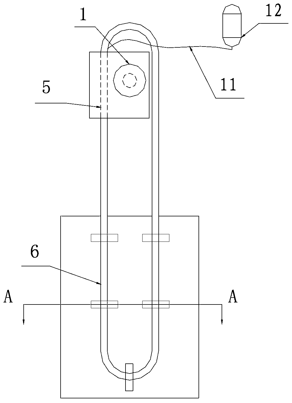 A heat pipe heat transfer system at the low temperature end of a low temperature refrigerator