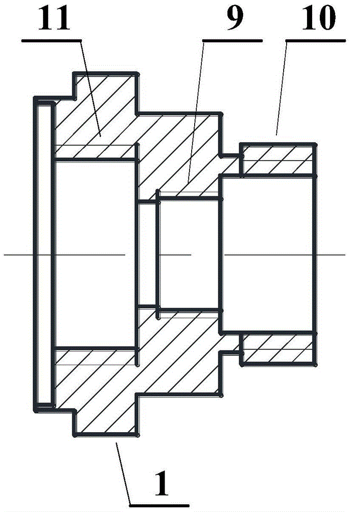 Connecting device for inner and outer pipes of MQL (Minimal Quantity Lubrication) system