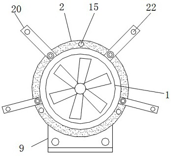 Stainless steel draught fan convenient to disassemble