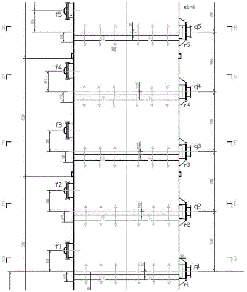 Spray device capable of meeting desulfurization towers under different working conditions of CFB (circulating fluidized bed) boiler