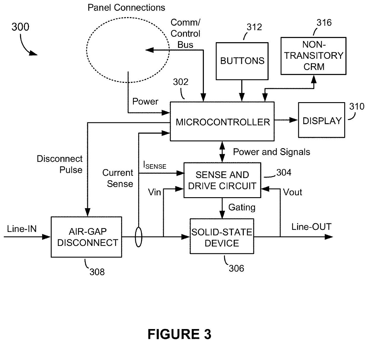 Hybrid air-gap / solid-state circuit breaker