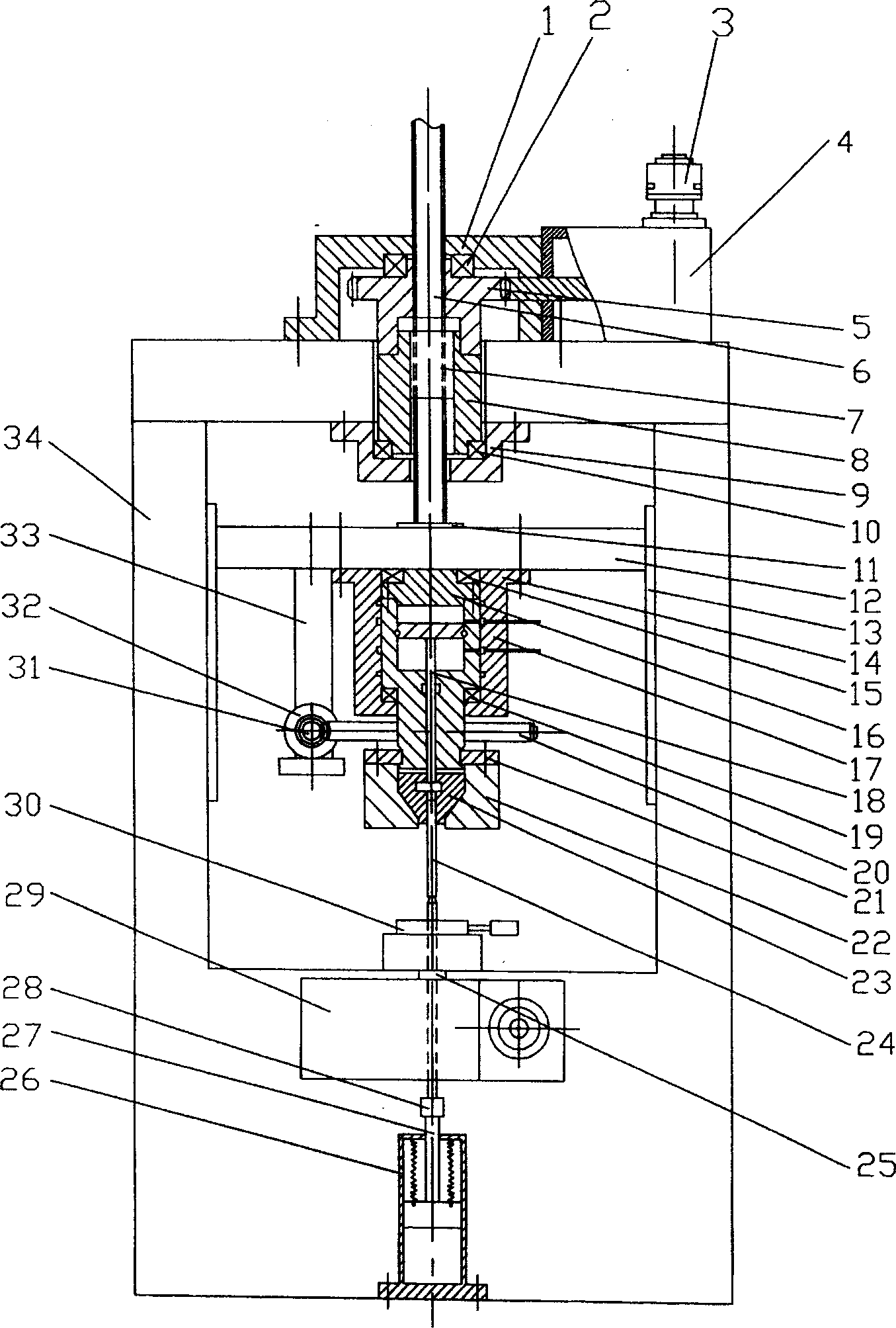 Assembling type axial cam knurling type connection automatic assembling machine