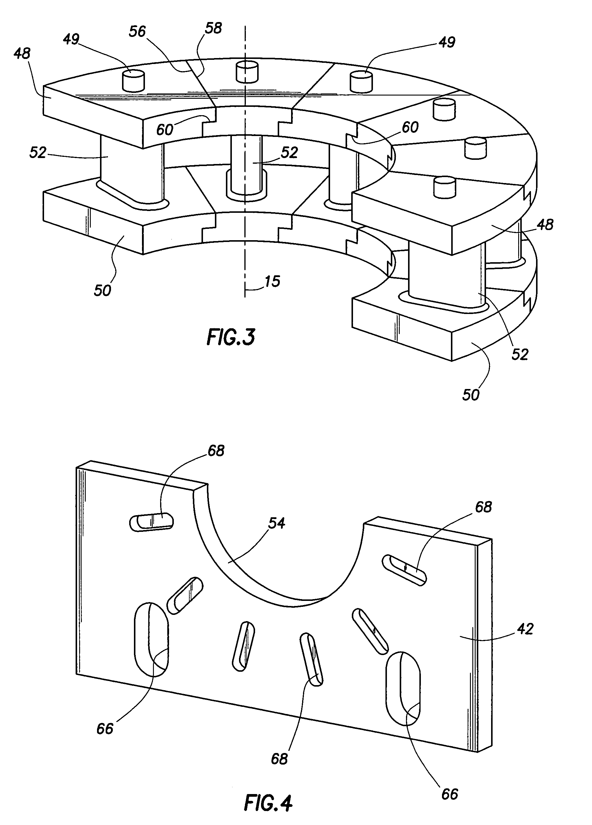 Variable bore ram