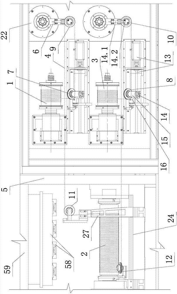 Diamond wire cutting machine and wire arrangement control method thereof