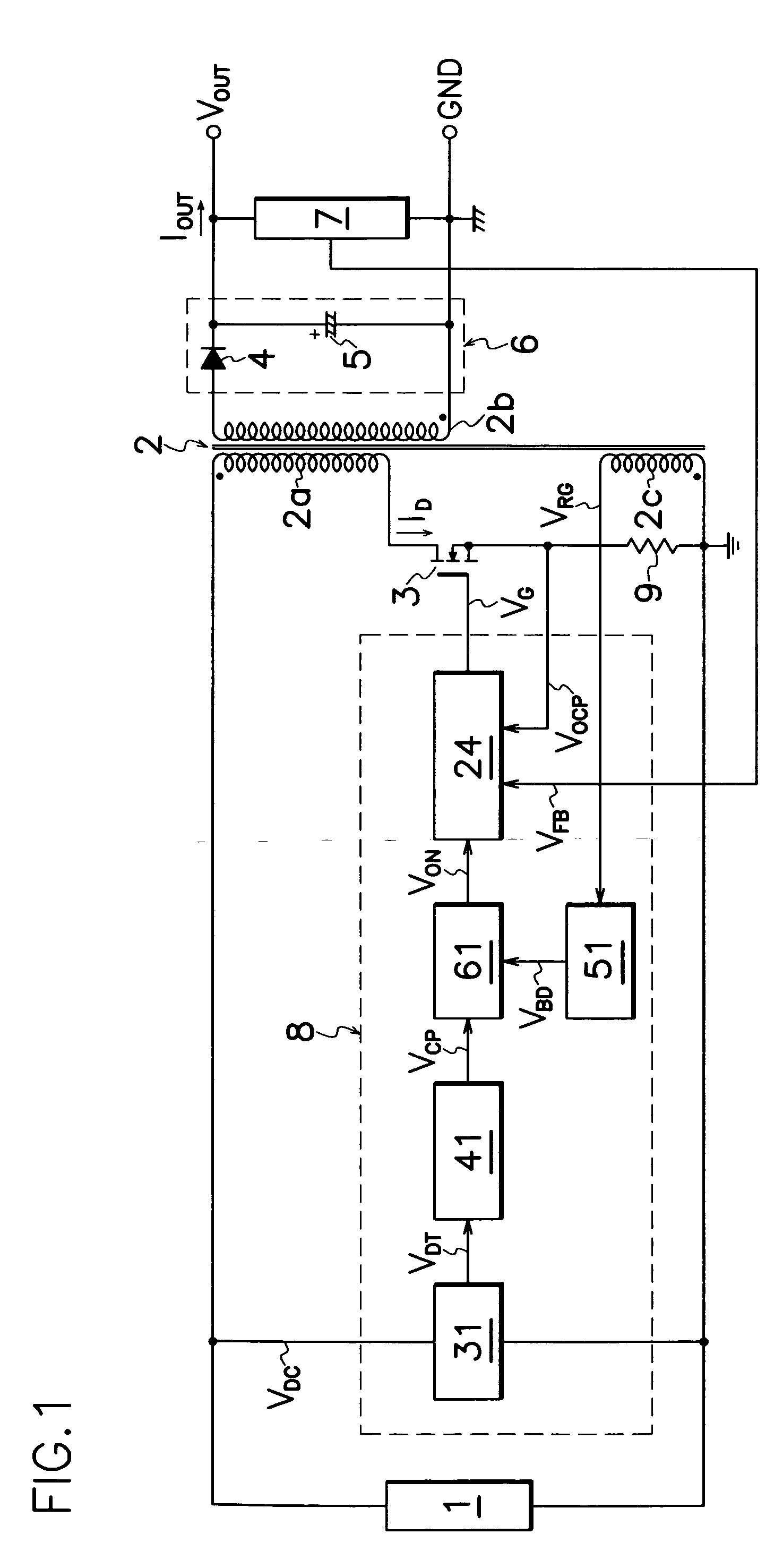 Switching power source