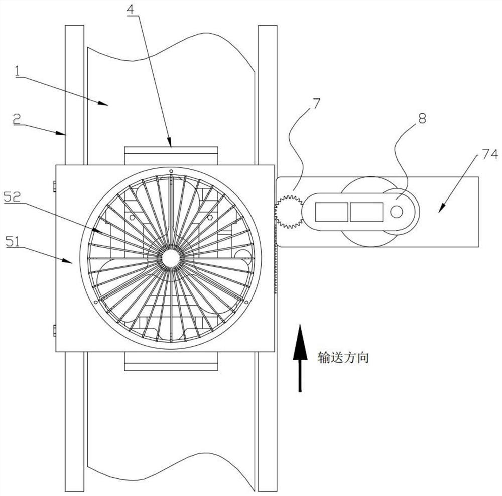 An automatic cooling and degating production line for battery fixing brackets