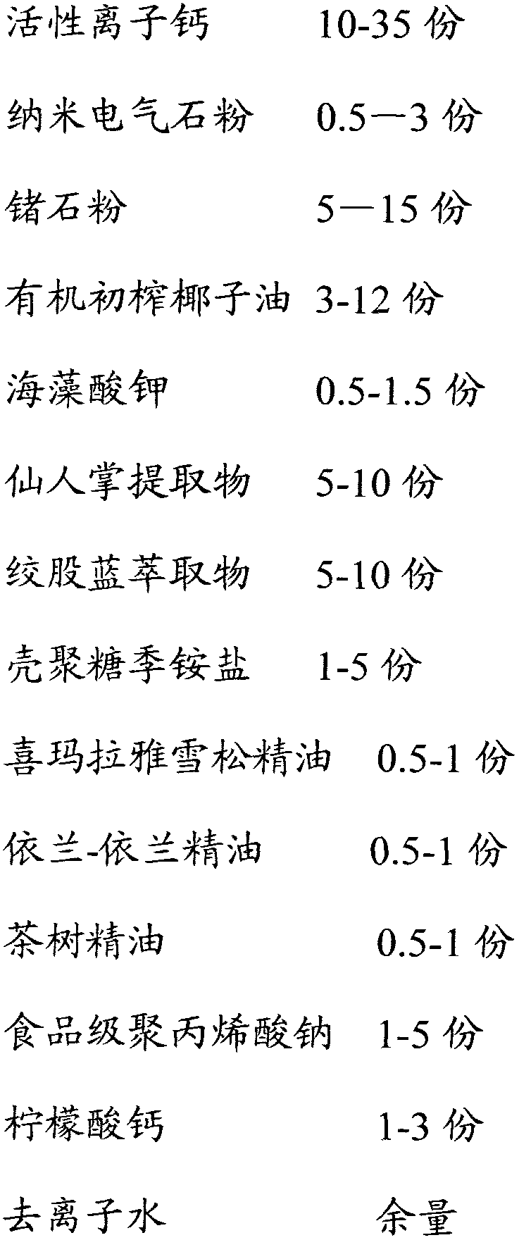 Mineral ion shampoo and preparation method thereof