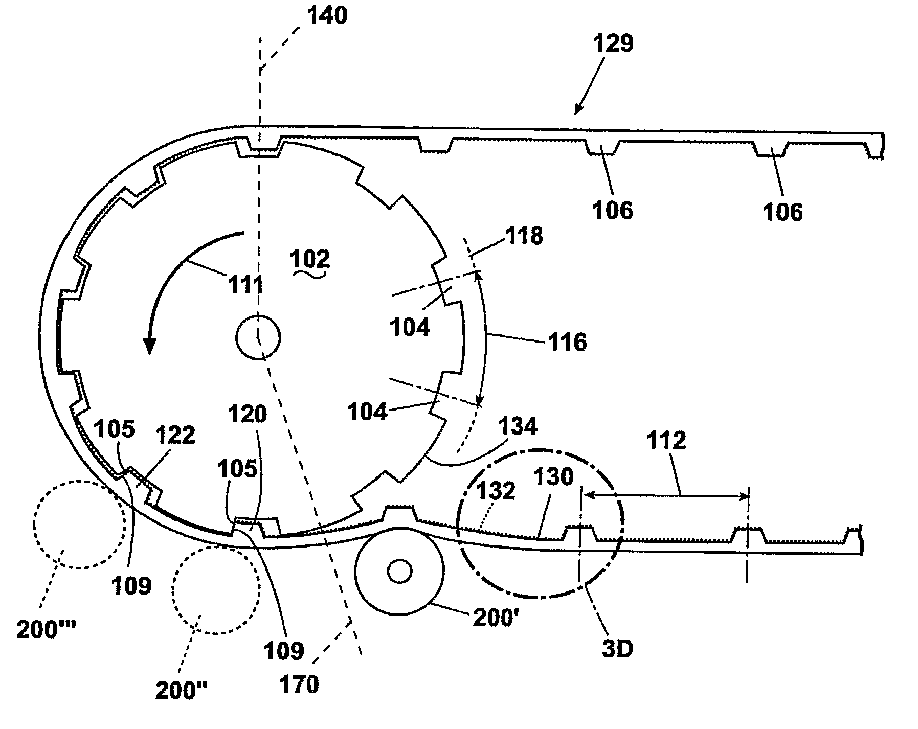 Low friction, direct drive conveyor belt