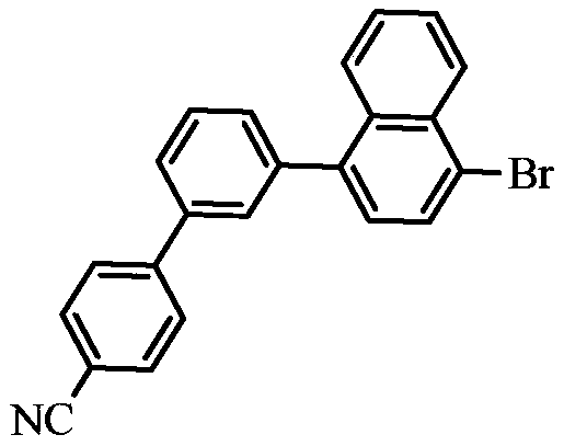 3'-(4-bromonaphthalene-1-yl)[1,1'-biphenyl]-4-carbonitrile and its synthetic method