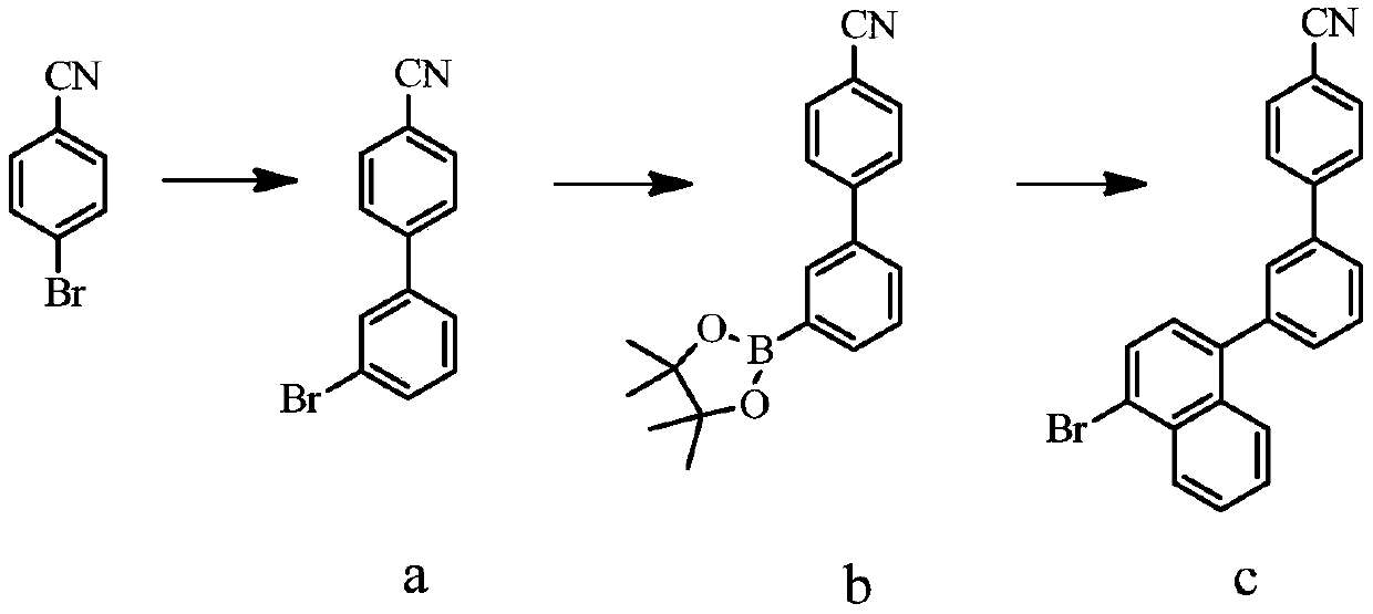 3'-(4-bromonaphthalene-1-yl)[1,1'-biphenyl]-4-carbonitrile and its synthetic method