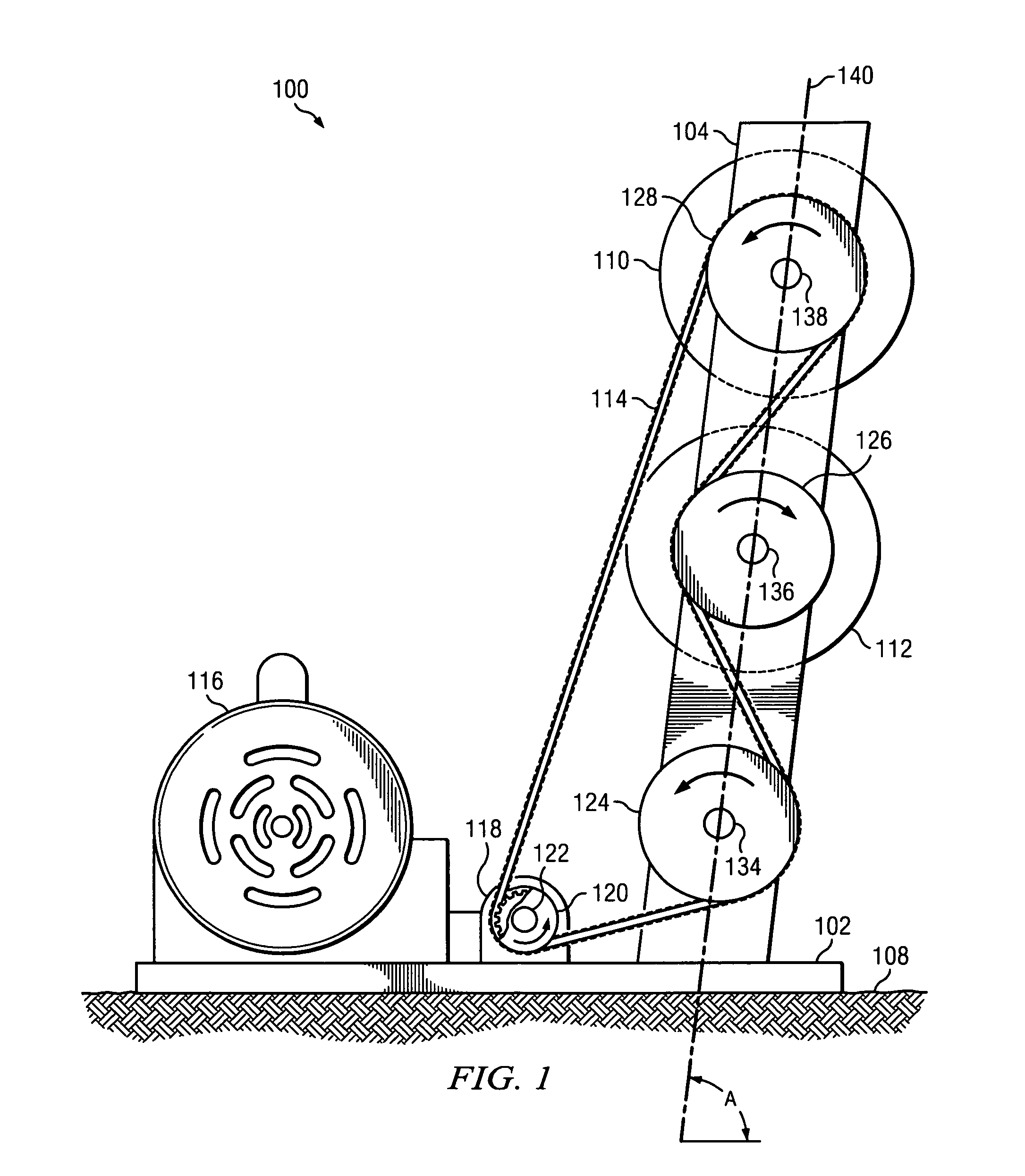 Drive head assembly for a fluid conveyor system