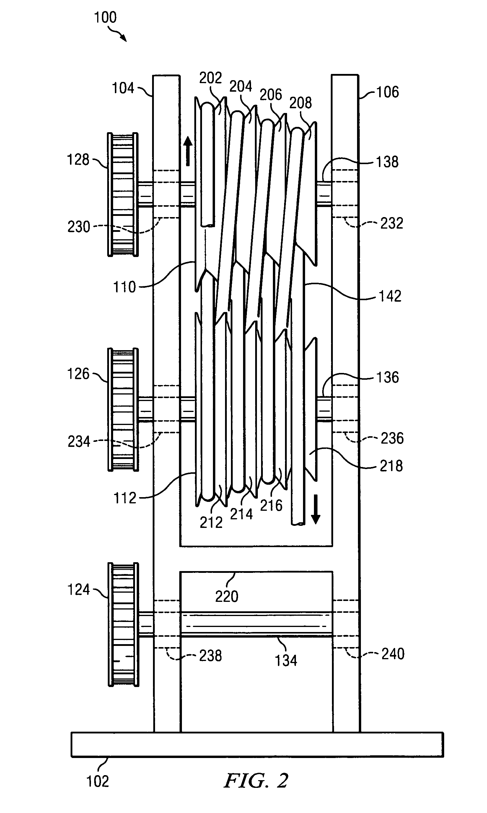 Drive head assembly for a fluid conveyor system