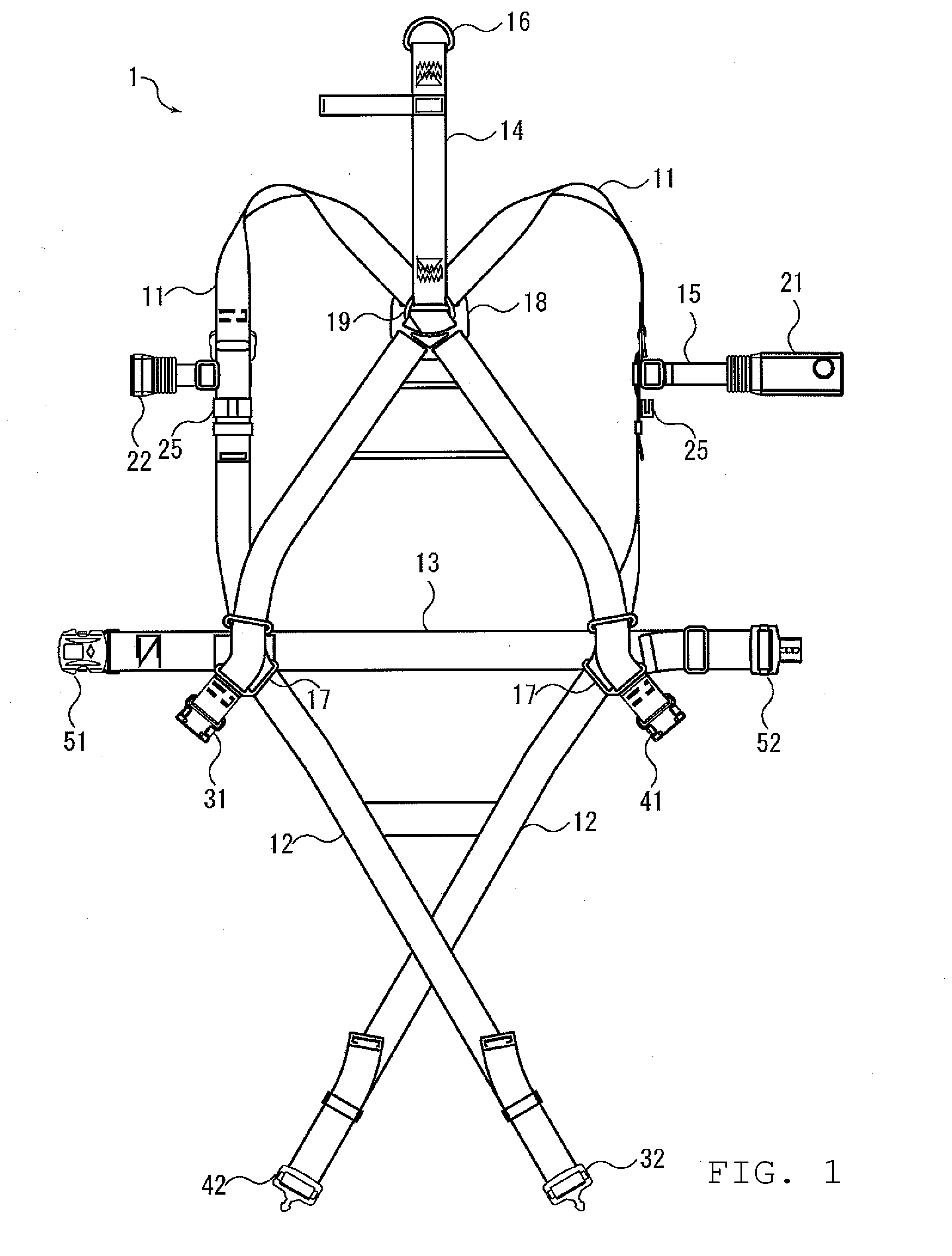 Safety belt and system for checking a usage status of the safety belt