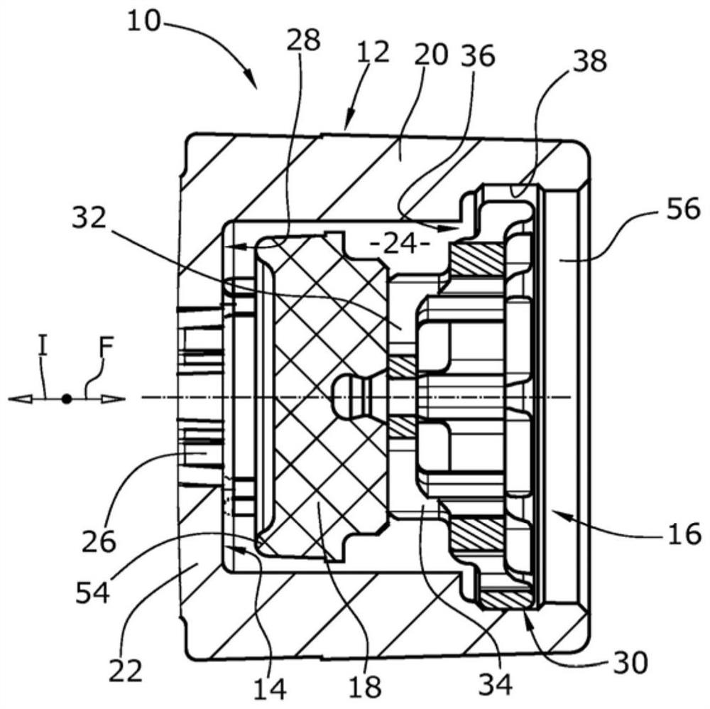 Check valve arrangement and motor vehicle vacuum pump