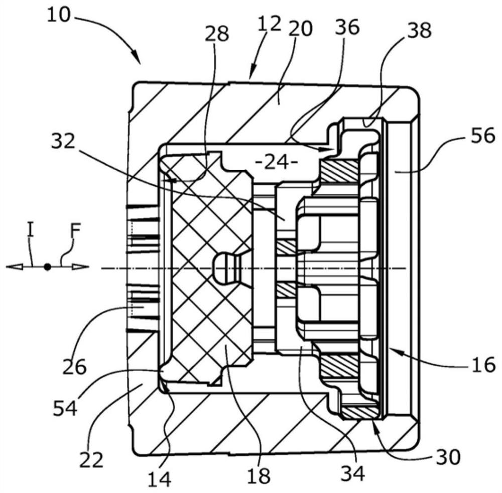 Check valve arrangement and motor vehicle vacuum pump