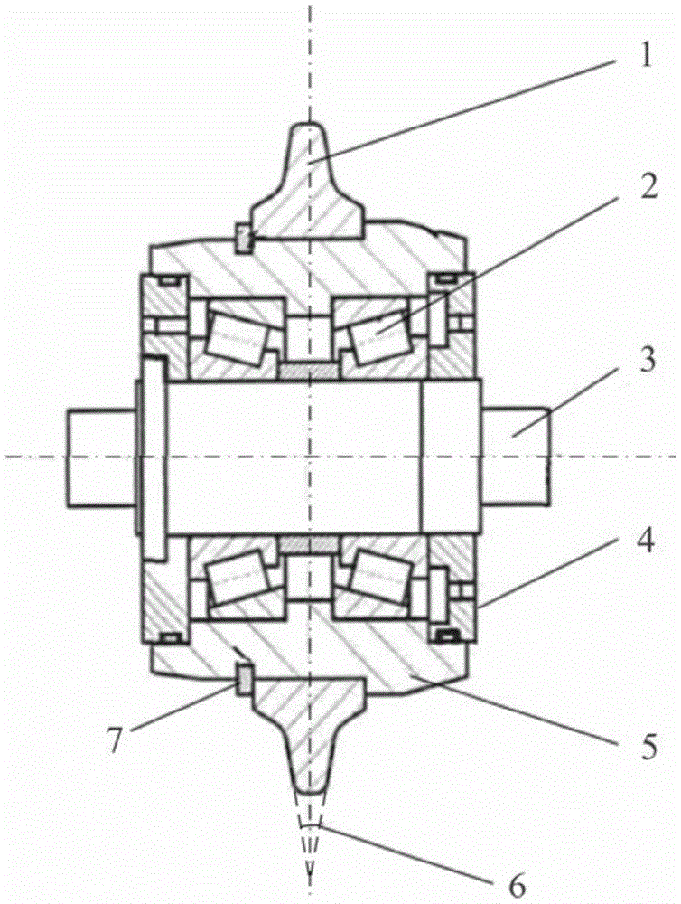 Real-time calculation method of abrasion loss of disc cutter of hard rock tunnelling boring machine