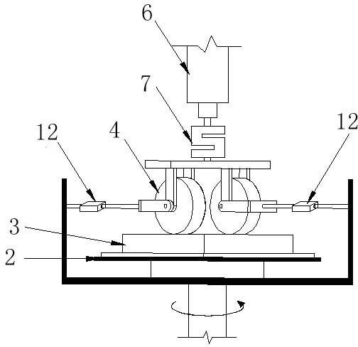 Dynamic frictional force testing system and dynamic frictional force testing method of pavement materials