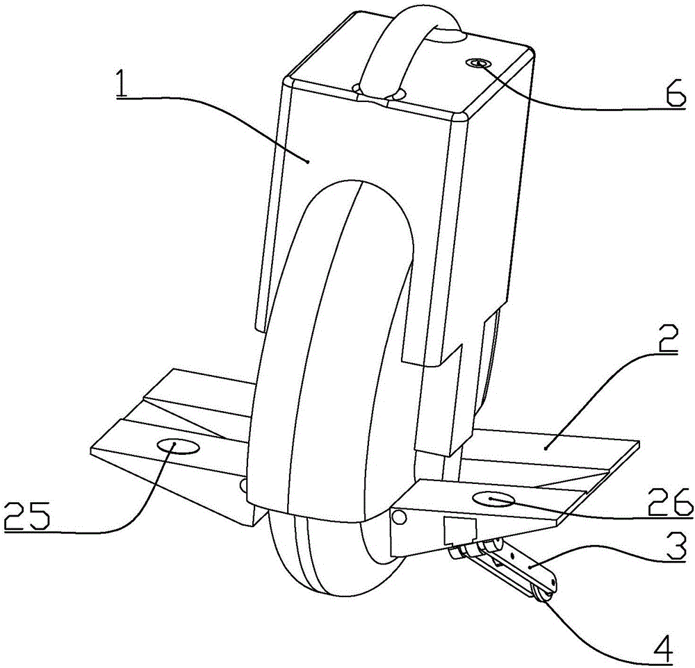 Self-balancing monocycle with gravity center capable of being automatically adjusted