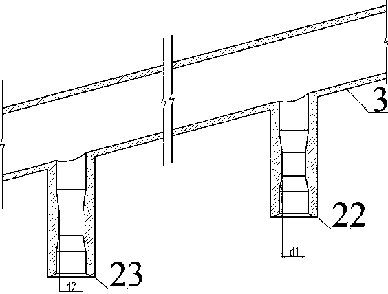 Smoke gas extraction system applied to ammonia escape detection and smoke gas extraction method