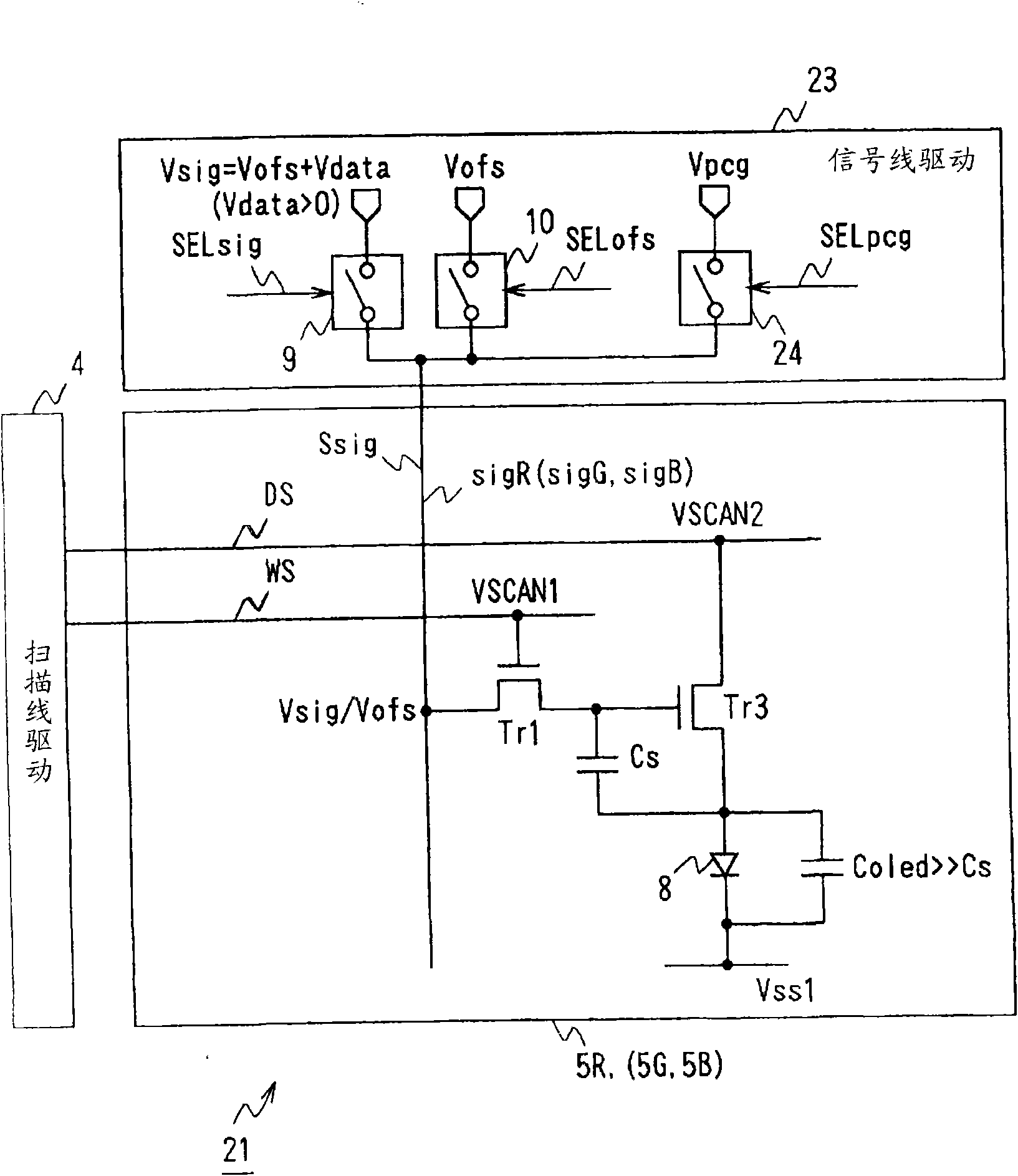 Image display device and driving method of image display device