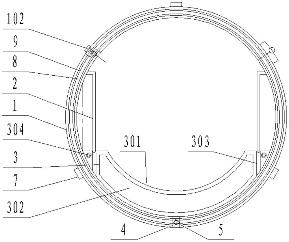 An underground protective device for construction optical cables in traffic engineering