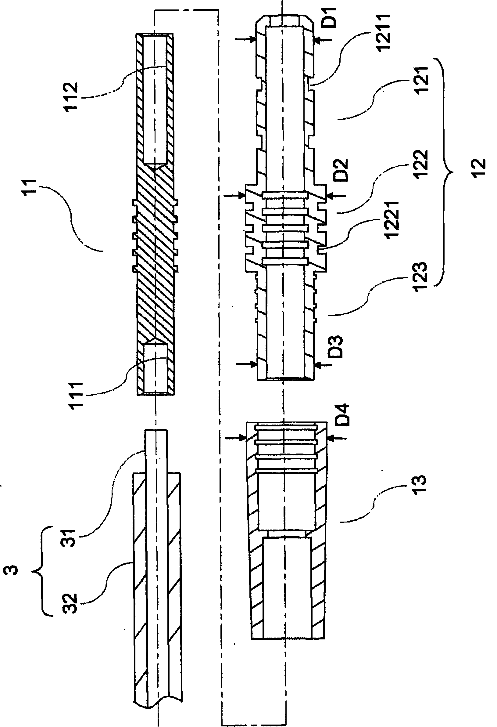 Waterproof connector structure