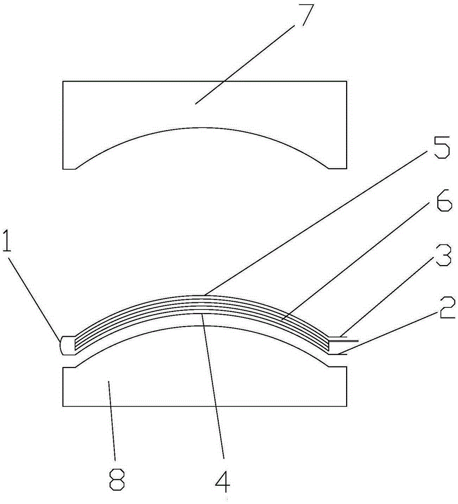 Manufacture method of arc soft-package lithium ion battery