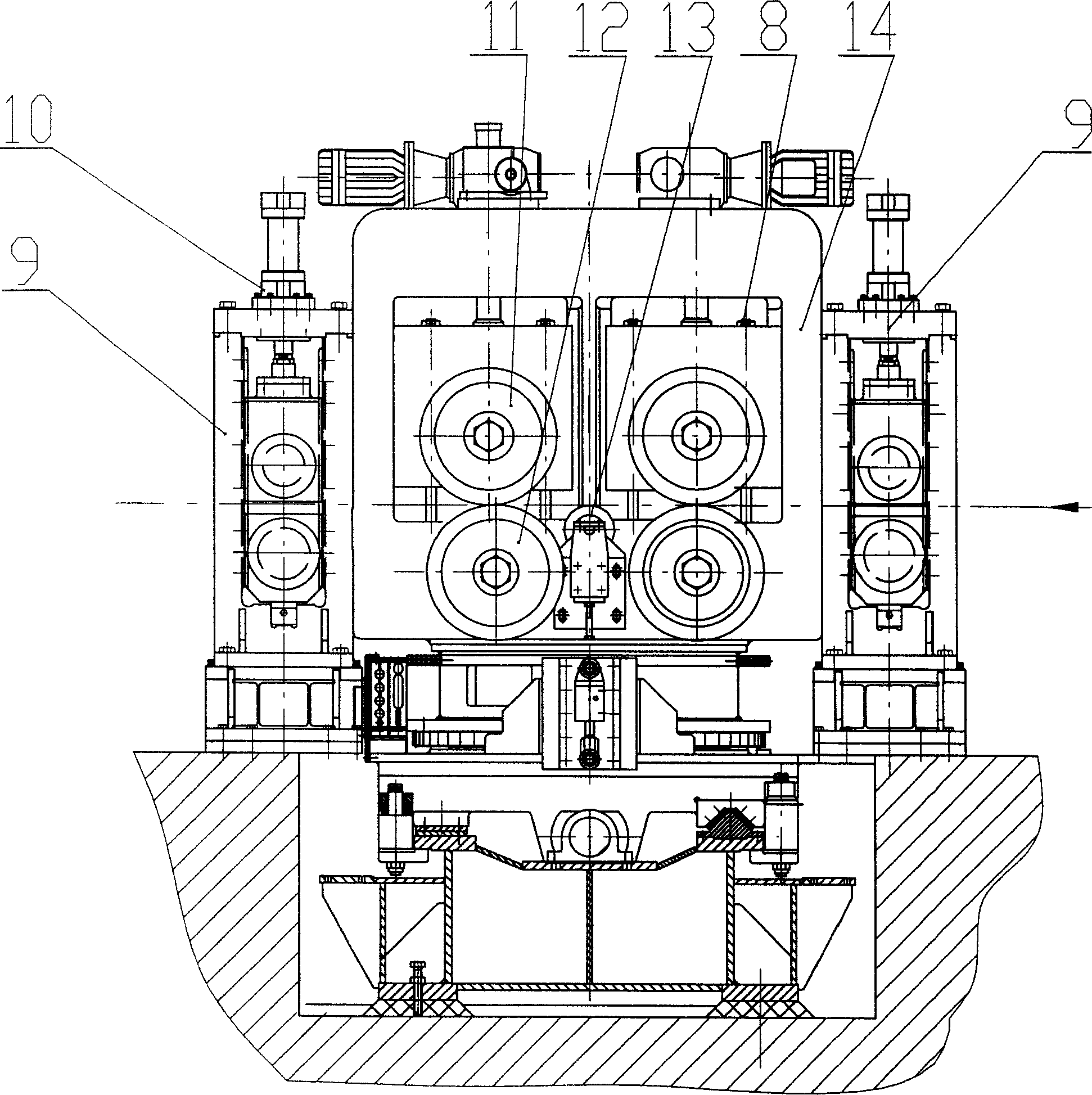 Multi-cutter disk type combined disk-shear