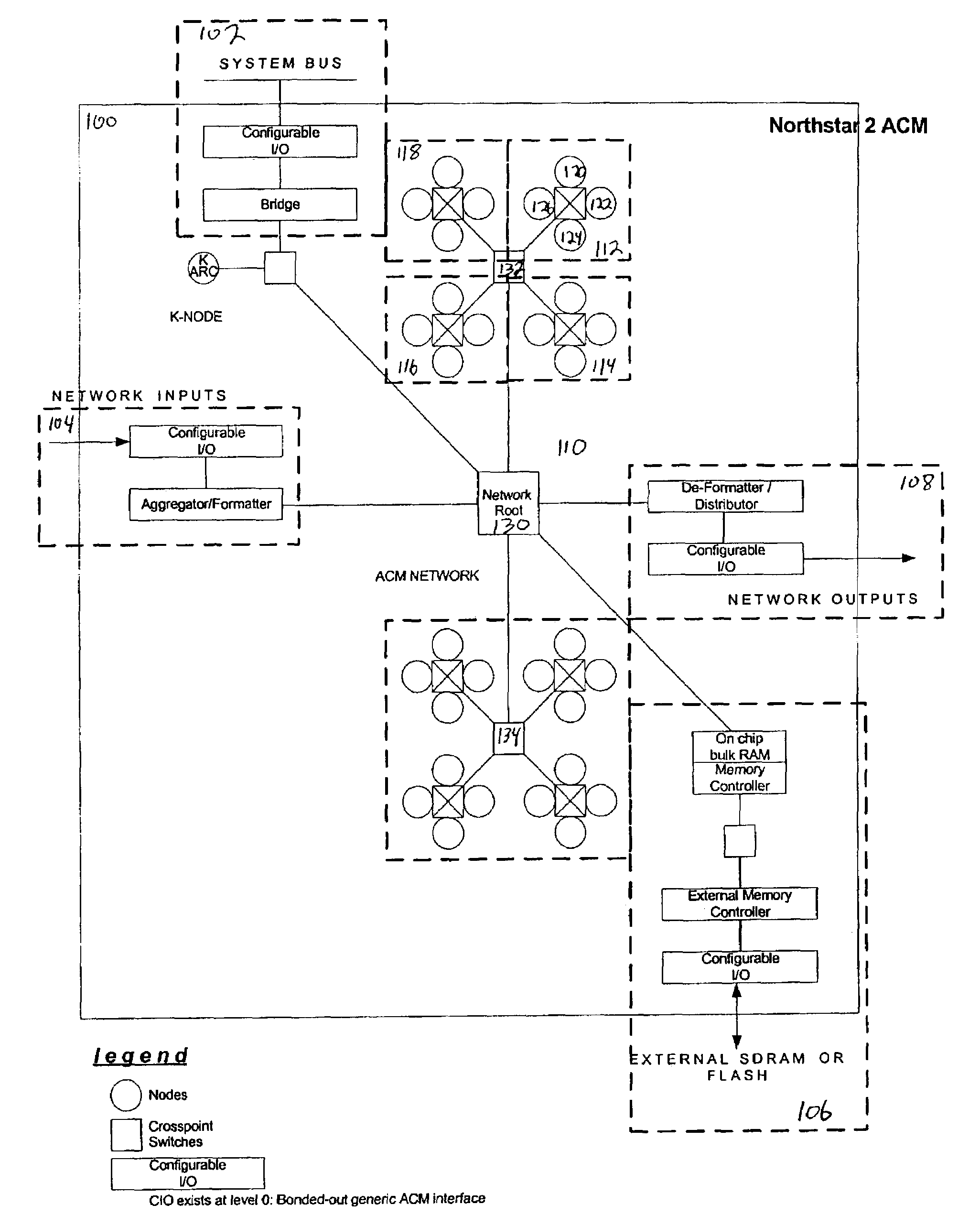 Reconfigurable filter node for an adaptive computing machine