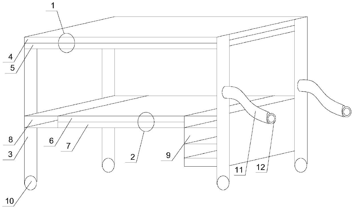 Graphene heating baby bed