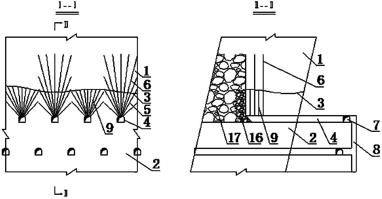 Method for forming covering layer by stope caving method