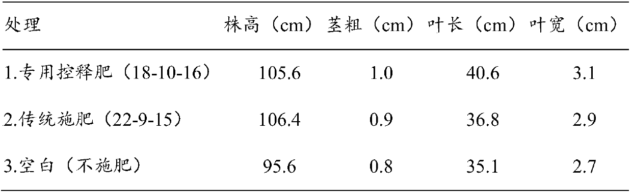 Controlled-release fertilizer special for millet