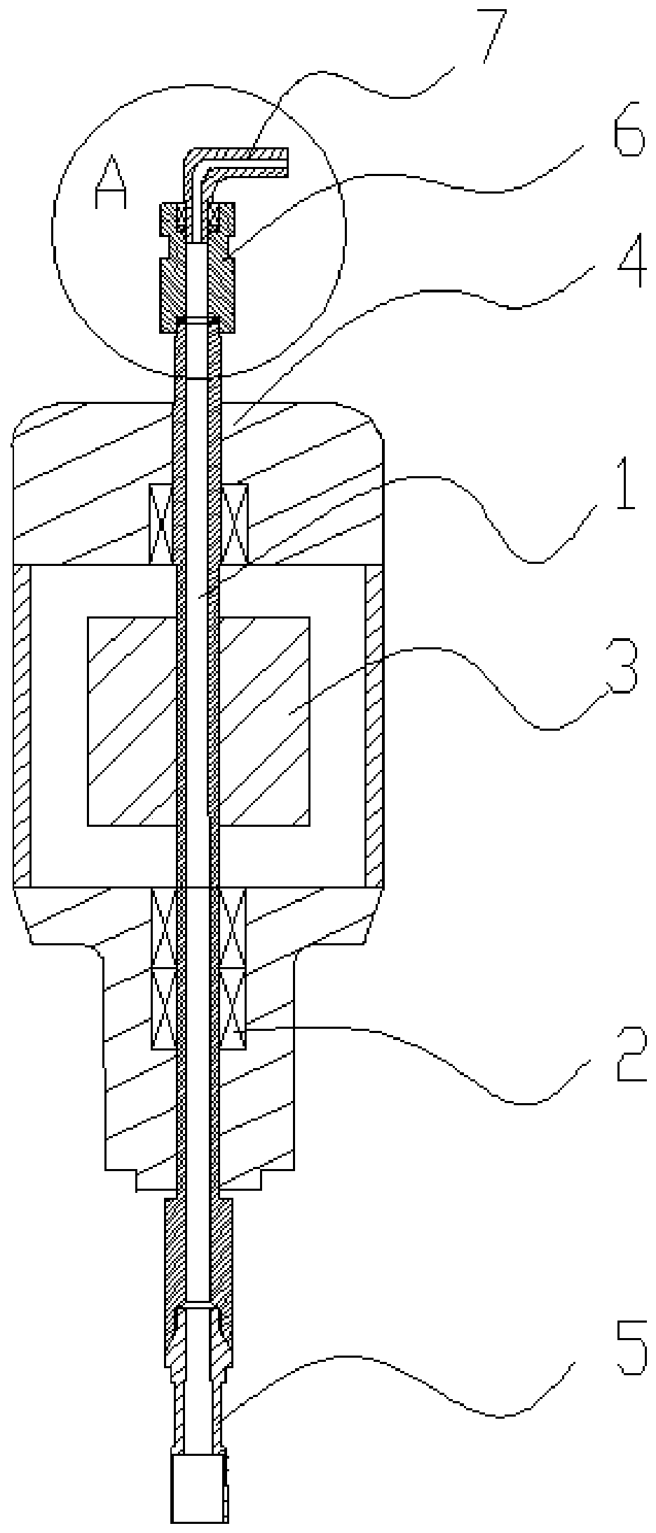Integrated high-precision water passing motorized spindle structure