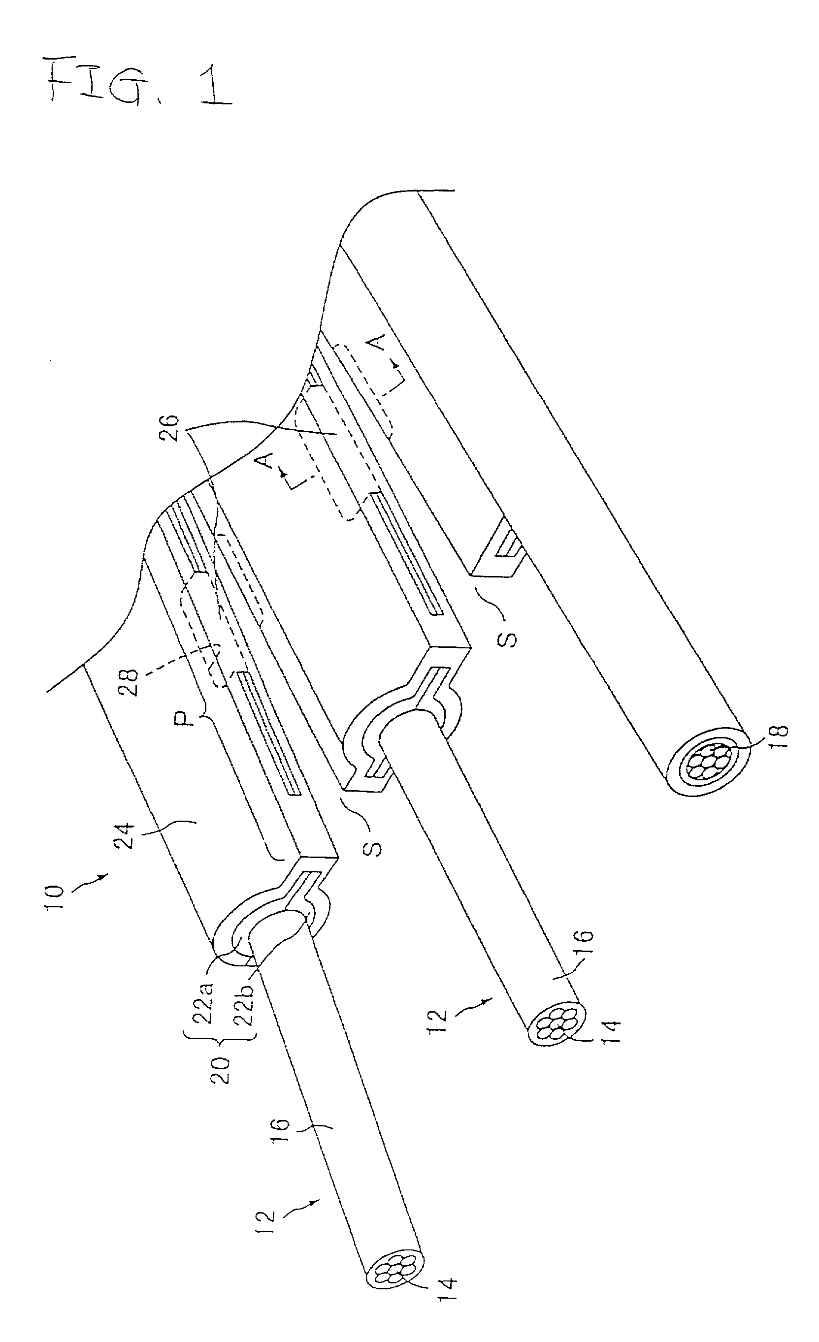 Shielded flat cable, manufacturing method therefor and machining apparatus therefor