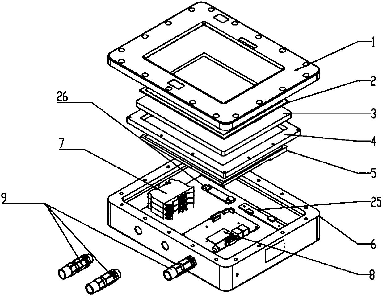 Industrial explosion-proof human-computer interface