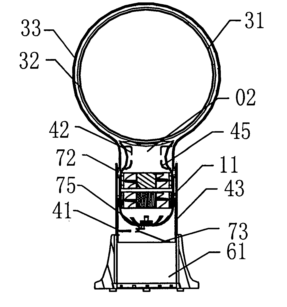 Electronic ice fan