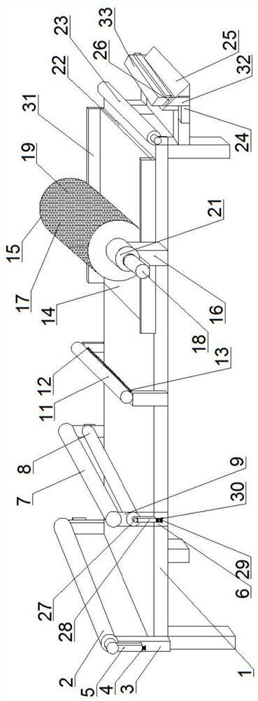 Single-side glue spraying device for PE film and using method of single-side glue spraying device