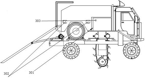 Road edge stone grooving and lofting all-in-one machine