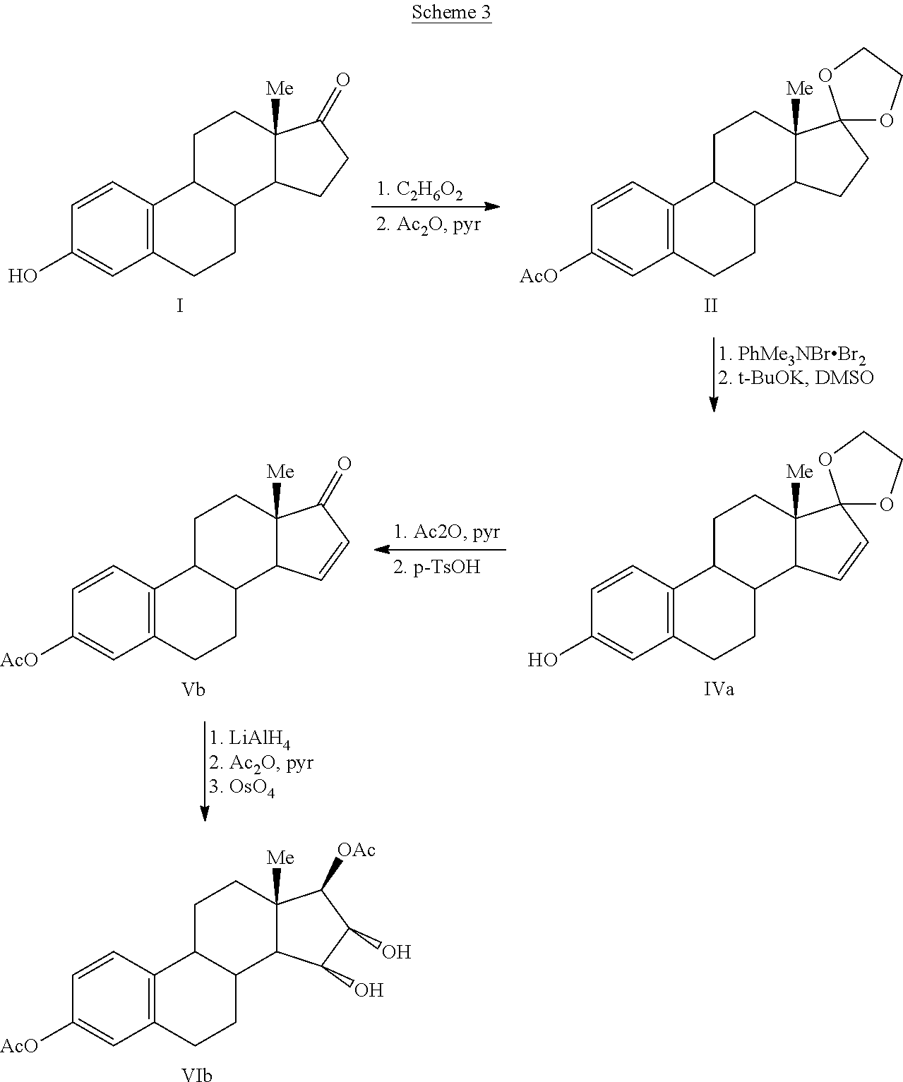 Synthesis of estetrol via estrone derived steroids