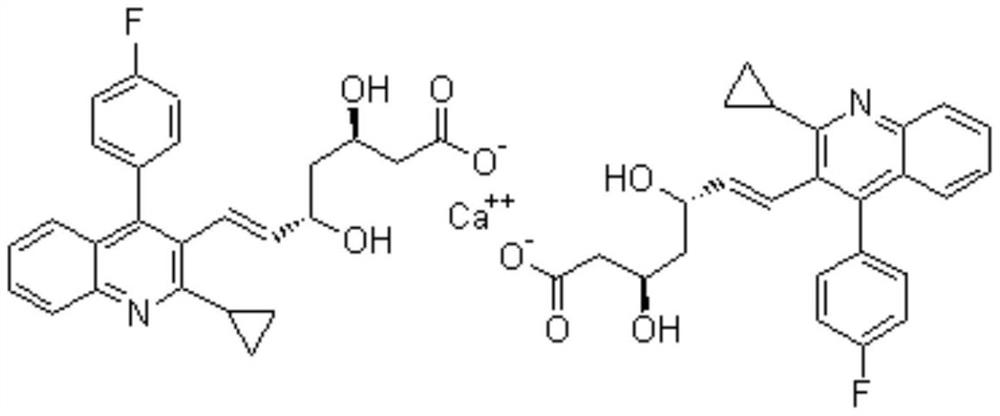 A method for preparing rosustatin and pitavastatin 2,6-diene enanthate compound