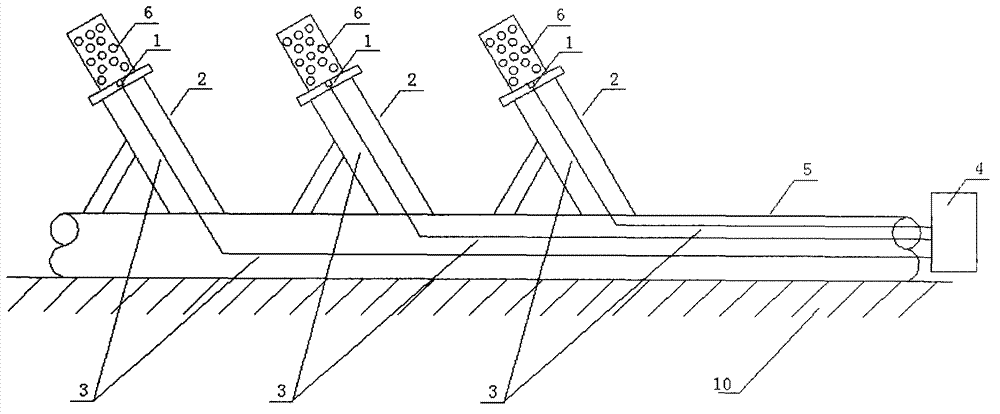 Coal mine goaf temperature monitoring method and monitoring device