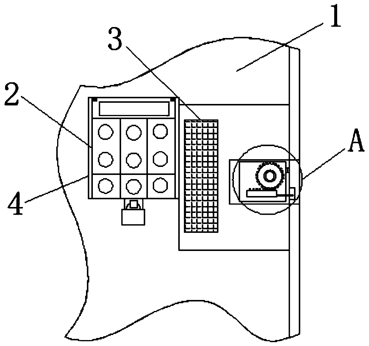 Lock opening and closing remote signaling device for electric meter box