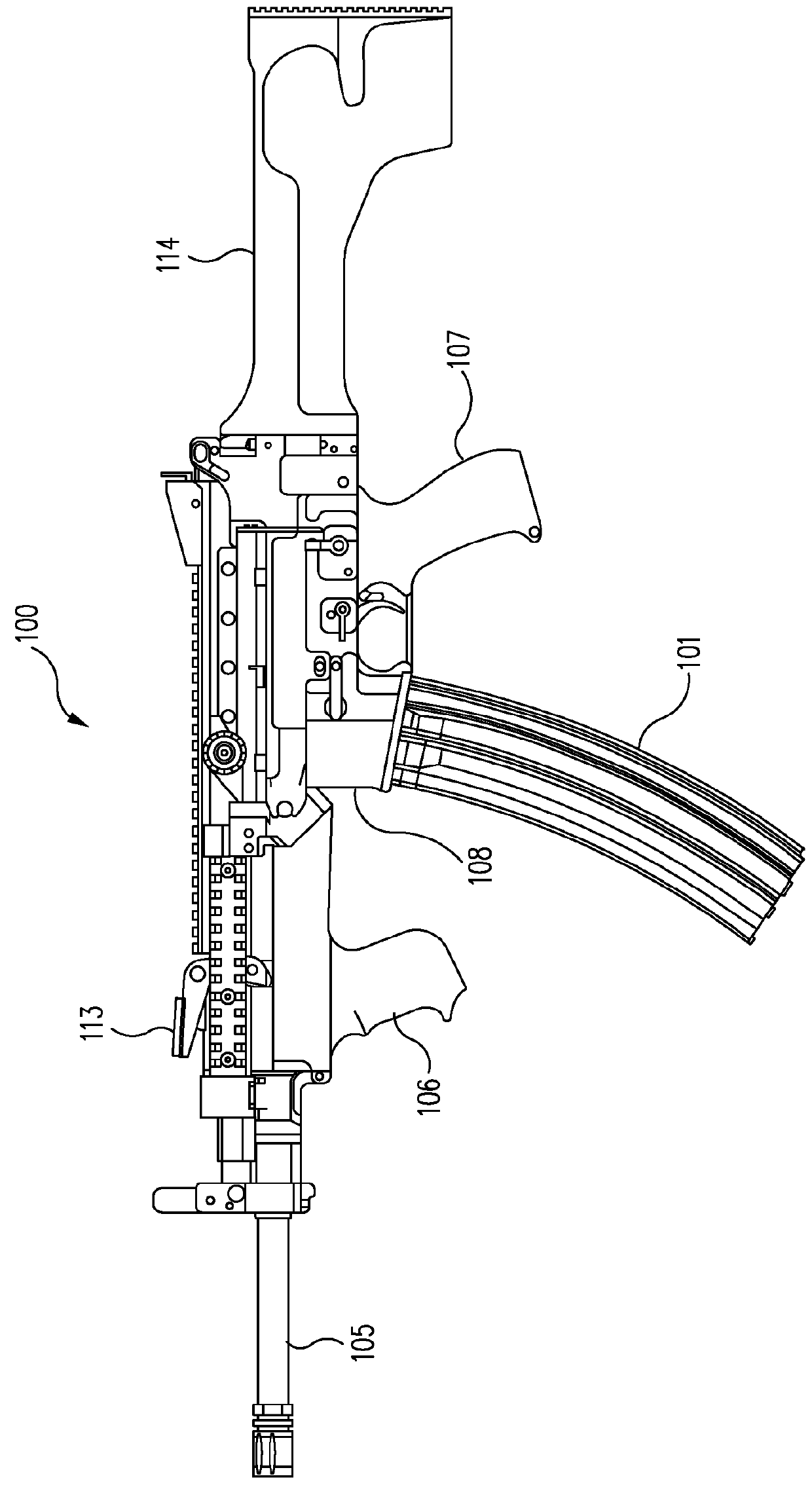 Quick barrel change firearm