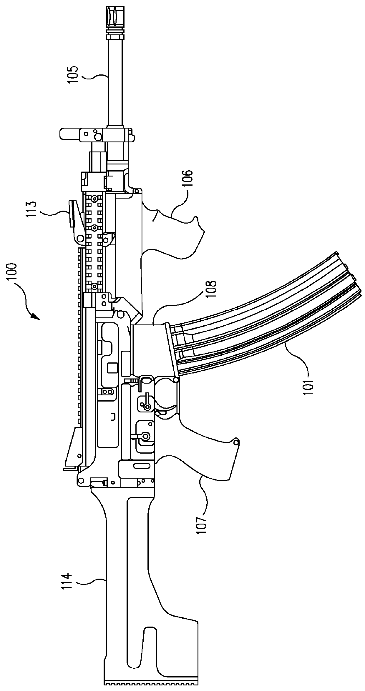 Quick barrel change firearm