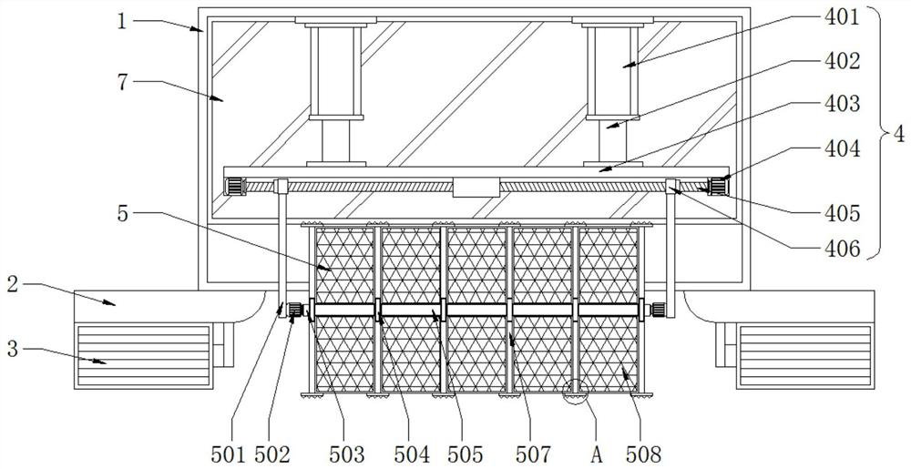 Water channel cleaning device with good dredging effect for irrigation and water conservancy engineering